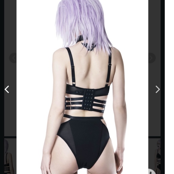 Killstar tourniquet posing panty large goth witchy punk - Picture 6 of 6